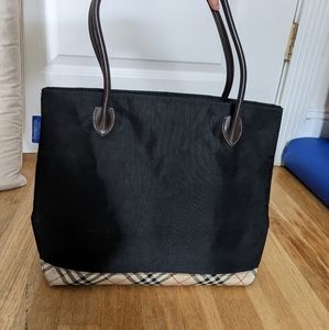 Burberry Blue Label Shoulder Tote, Nylon/ Leather
